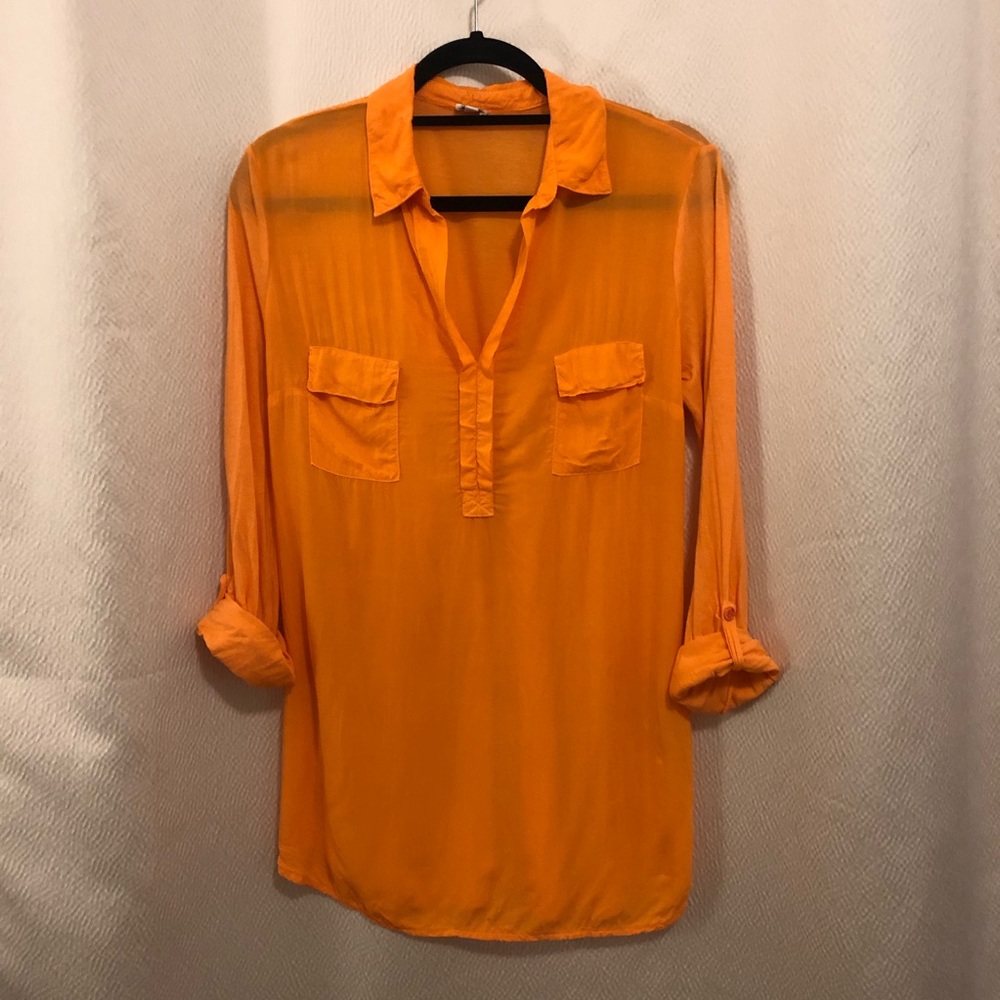 Splendid SUPER SOFT orange blouse